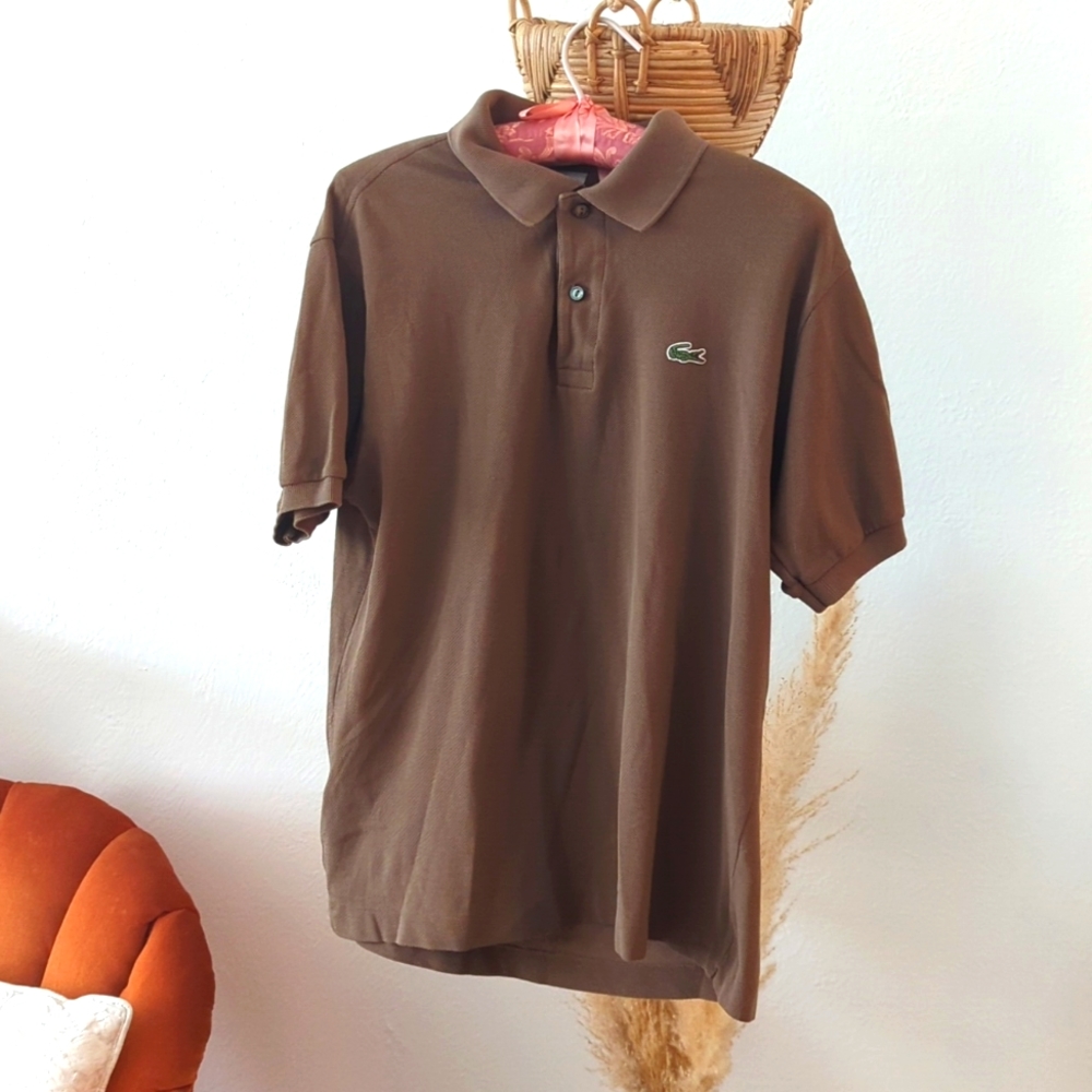 Brown Lacoste Polo